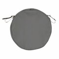 Classic Accessories Montlake Fadesafe Round Cushion Cover - Light Charcoal, 18 in. CL57531